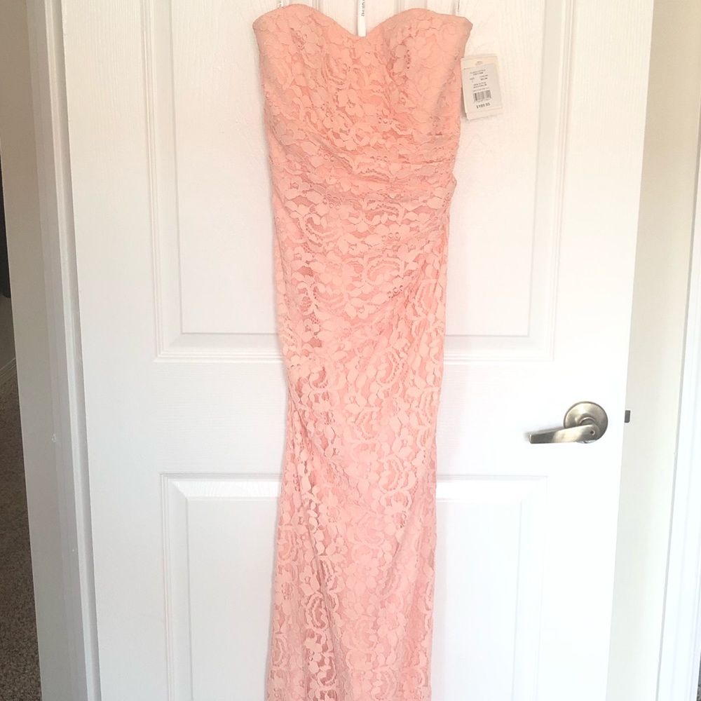 Special occasion strapless dress